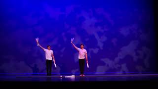 Circus Smirkus Duo Club Juggling at 2017 First Night Burlington [upl. by Leontyne]