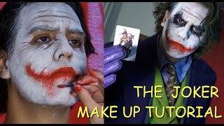 The Joker Heath Ledger tutorial maquillaje  make up tutorial With English subtitles [upl. by Flavius171]