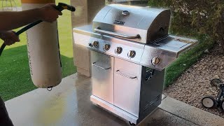 Cleaning our 4 Burner Nexgrill and Cooking Chicken Short Review [upl. by Cordell]