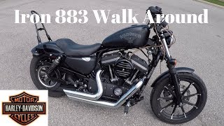 Sportster Iron 883 Bobber Walk Around [upl. by Salahi919]