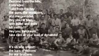 Le Chant Des Partisans The Partisans SongEnglish Lyrics [upl. by Martres]