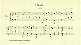 Schubert 8 Ländler D 378 No 8 [upl. by Ellita]