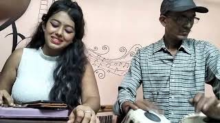 nishi rat banka chand akashe । geeta dutta ।old music cover [upl. by Hanavas260]