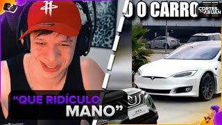 ARUAN REAGE MOTIVOS PRA TER UM CARRO ELÉTRICO ZUEIRA INSANA  Cortes do Aruan [upl. by Auric90]