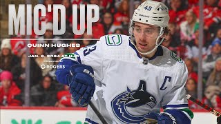 Micd Up  Quinn Hughes vs Devils Jan 6 2023 [upl. by Christy65]