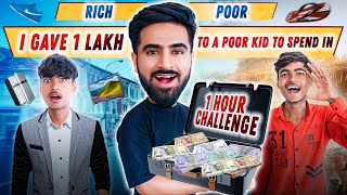 ₹ 100000 Challenge With Poor Boy  आज तो बहुत बड़ा चूना लग गया 😭 [upl. by Ainav]