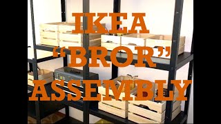 DIY IKEA quotBRORquot Shelves Unboxing and Assembly Basic Easy quotHow toquot Tutorial IKEA quotBRORquot ASSEMBLY [upl. by Nylirret889]