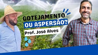 Gotejamento ou aspersão Qual o melhor sistema de irrigação para uma produção [upl. by Massingill]