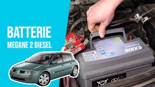 Batterie wechseln MEGANE 2 15 DCI 🔋 [upl. by Orsay852]