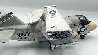 US Navy Lockheed S3 Viking quotHooverquot Italeri 148 Model Build [upl. by Medeah]