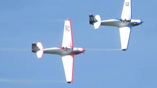 Alternative Duo Formation Aerobatic Team at La FertéAlais Airshow Fournier RF4D Motorgliders [upl. by Merat799]