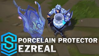 Porcelain Protector Ezreal Skin Spotlight  PreRelease  League of Legends [upl. by Natsud246]