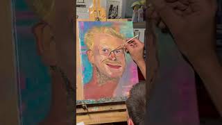 Portrait Oilpainting on canvas 30x40cm oilpoilpainter portraitpainting art fypyoutube fineart [upl. by Novyart]