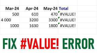 How to Fix VALUE Error in Excel in Hindi  Troubleshoot Excel Formula Errors  Excel Common Error [upl. by Aceissej]