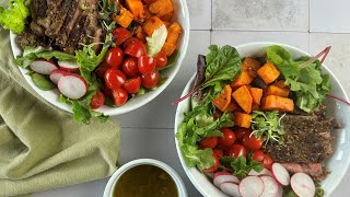 Grilled Zaatar Steak And Sweet Potato Bowl Recipe [upl. by Ellehctim]