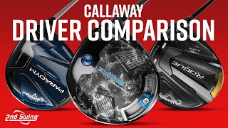 CALLAWAY DRIVERS COMPARISON  Rogue ST Max Paradym Paradym Ai Smoke [upl. by Rheingold]