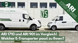 ARI 901 Kastenwagen vs ARI 1710 Elektrotransporter Der große Vergleich für Handwerker und Gewerbe [upl. by Gabey684]