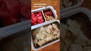 pack bento box lunch with me 🍱 bentobox foodie food wontonsoup lunchpreparation [upl. by Ermine770]