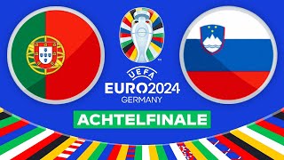 EURO 2024 Achtelfinale · Portugal – Slowenien  Fussball EM Highlights EA FC  PS5  4K  UHD 42 [upl. by Fiertz]