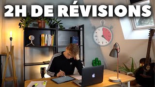 On RÉVISE 2H ensemble👨🏼‍🎓  Study With Me  révisions en temps réel [upl. by Ogaitnas]