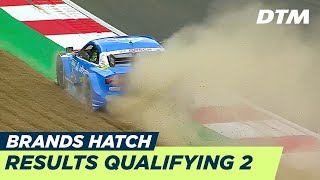 Results amp Highlights  Qualifying 2  DTM Brands Hatch 2018 [upl. by Aenaj]