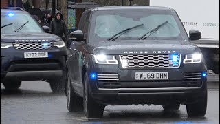 Unmarked Armoured Range Rover Sentinel amp an Unmarked Land Rover Discovery  responding  MPS [upl. by Svoboda518]