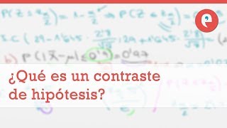 ¿Qué es un contraste de hipótesis [upl. by Hugues]