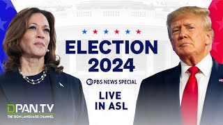 WATCH LIVE Election 2024  PBS News special coverage  ASL Interpretation [upl. by Orr578]