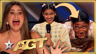 Sweet Girl from India TRANSFORMS and FREAKS OUT The Judges on Americas Got Talent [upl. by Anertak436]