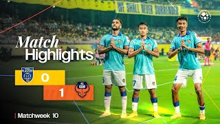 Match Highlights  Kerala Blasters FC 01 FC Goa  MW 10  ISL 202425 [upl. by Nodnek]