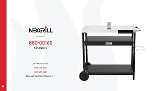 Nexgrill Prep Cart Assembly Video [upl. by Murvyn610]