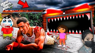 Franklin Find His House Change Into Evil Haunted House  GTA 5 [upl. by Noizneb]