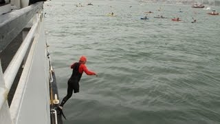 Who Says I Cant 2012 Alcatraz Sharkfest swim [upl. by Drageruaeb]