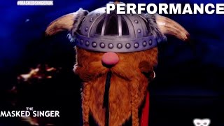 Viking Sings quotTake On Mequot by AHa  The Masked Singer UK  Season 2 [upl. by Rosa]