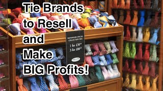 Tie Brands to Resell and make BIG Profits Thrift Stores to eBay [upl. by Elicul]