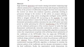 Active Reconfigurable Intelligent Surface Assisted Mainlobe Wideband RFI Mitigation With Deep Reinfo [upl. by Salangia]