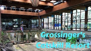 EXPLORING the Abandoned Grossingers Resort CRAZY swimming pool inside [upl. by Larena861]