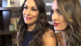 Bella Twins Interview On WrestleMania 31 Give Divas A Chance Paige crowd chants [upl. by Iak]