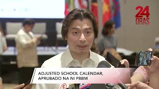 Adjusted school calendar aprubado na ni PBBM  24 Oras [upl. by Ahseem]