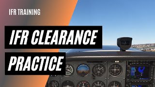 Practice with IFR Clearance and Departure  Long IFR Cross Country  6165d [upl. by Domenech]