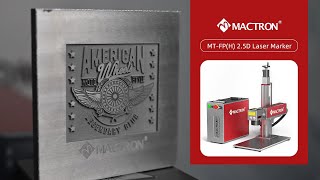 Mactron Laser  25D Fiber Laser Marking Machine for Deep Engraving and Embossing Engraving on Metal [upl. by Karrah305]