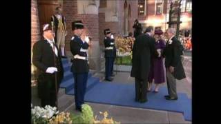 Huwelijk Prins van Oranje en Máxima Zorreguieta rit naar Beurs van Berlage 2002 [upl. by Dave994]