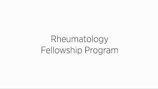 Rheumatology Fellowship Program – University of Maryland Medical Center [upl. by Legnaros]