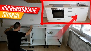 Küchenmontage Küche aufbauen von AZ Zeitraffer Tutorial Kitchen Assembly [upl. by Zeta]