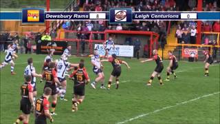 Dewsbury Rams v Leigh Centurions 2014  foul play incidents [upl. by Phillip]