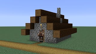 How to build a Minecraft Village Armorer House 1 114 taiga [upl. by Yeo620]