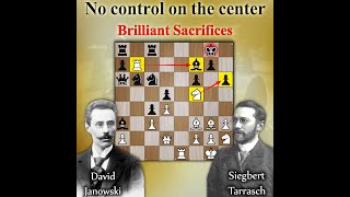 No control on the center  Brilliant Sacrifices  Janowski vs Tarrasch 1905 [upl. by Airamesor]