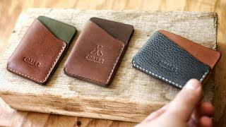 Super Easy Leather Wrap Wallet Tutorial with PATTERNS [upl. by Ydisac]