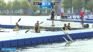 Australia vs Malaysia Men Classifying 1518  2024 ICF CanoeKayak Polo World Championships Deqing [upl. by Garold]