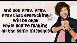 Same Mistakes  One Direction Lyrics With Pictures [upl. by Lars]